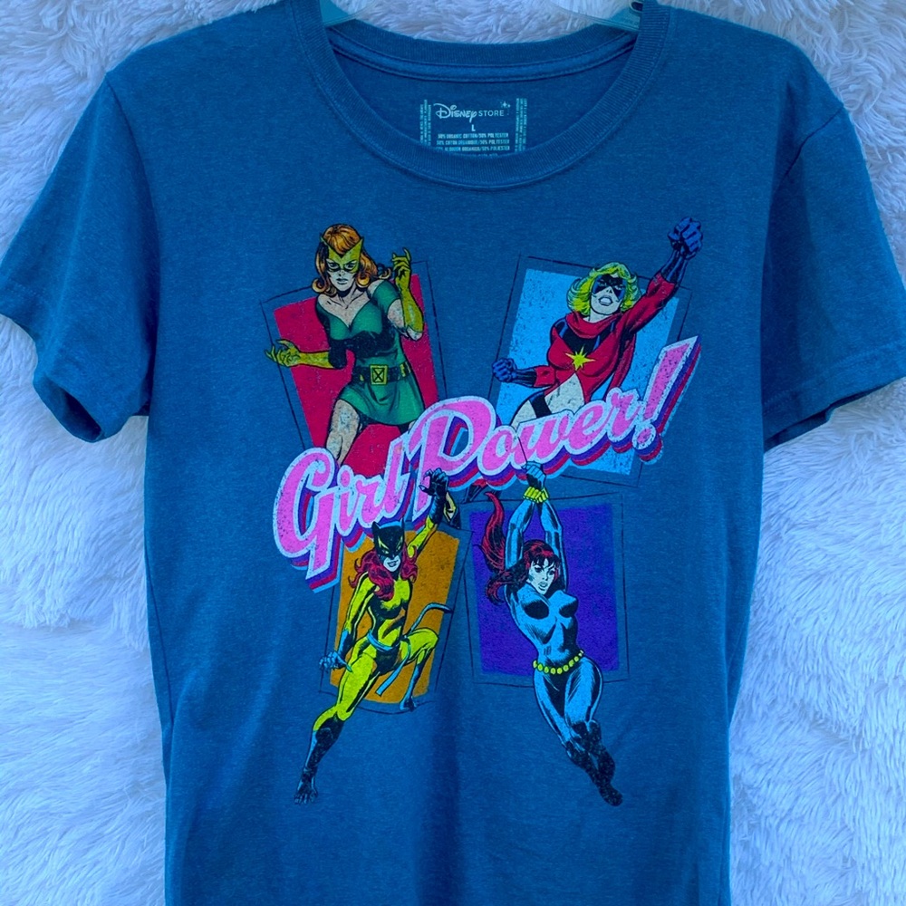 Disney Store Girl Power T-shirt Size L